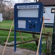 VARIO-133 Schaukasten Briefkasten Flyerbox blau